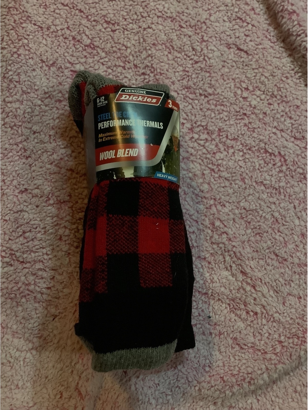 Dickies Steel Toe Performance Thermals Wool Blend Socks 3-Pack